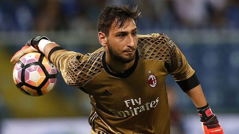 AC Milan and Italy goalkeeper Gianluigi Donnarumma