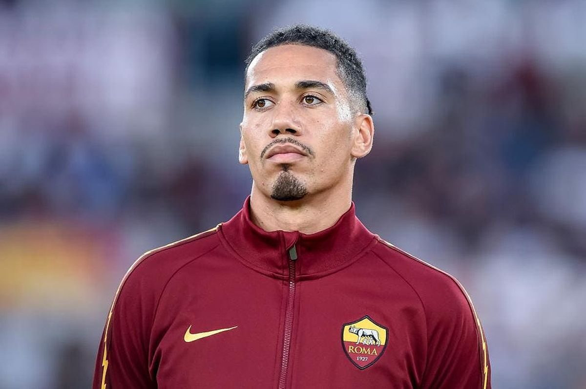 Chris Smalling trong trận đấu cùng AS Roma